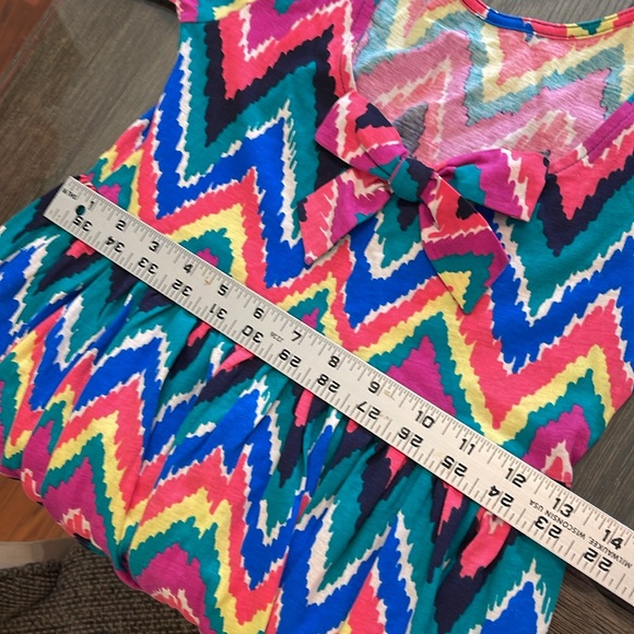 Lilly Pulitzer Girls Mini Evelyn dress - Multi Hearts a Flutter Size Large 10-12 - Picture 10 of 16